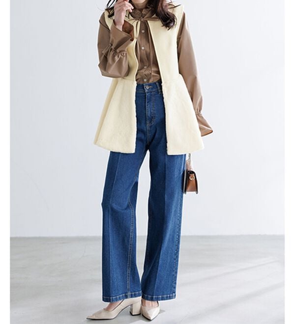 RANAN（ラナン）の「ペプラムファー切替ジレ（ジレ）」｜詳細画像