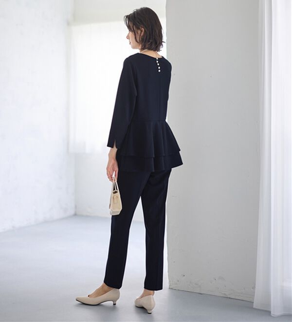 GeeRA（ジーラ）の「【2点セット】ペプラムティアードブラウスセットアップ（その他スーツ）」｜詳細画像