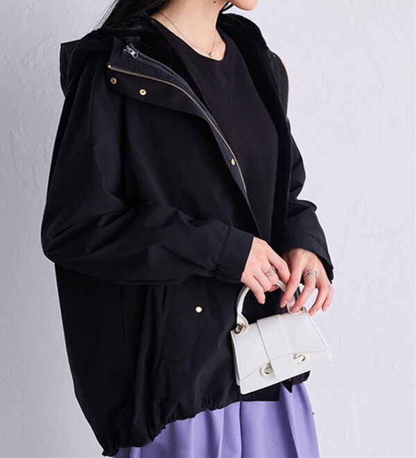 REKNA フェイクファー ブルゾン セール】【HEREIAM】フェイクファーブルゾン（ブルゾン