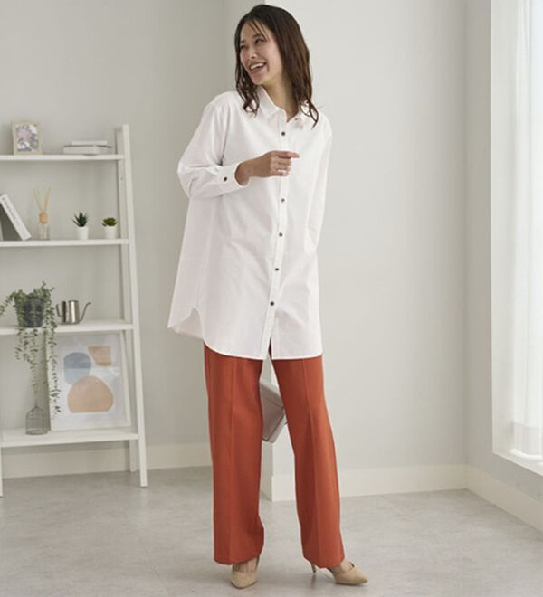 BELLUNA（ベルーナ）の「＜ＳＯＬＯＴＥＸ（Ｒ）＞ストレッチビッグシャツ（シャツ）」｜詳細画像