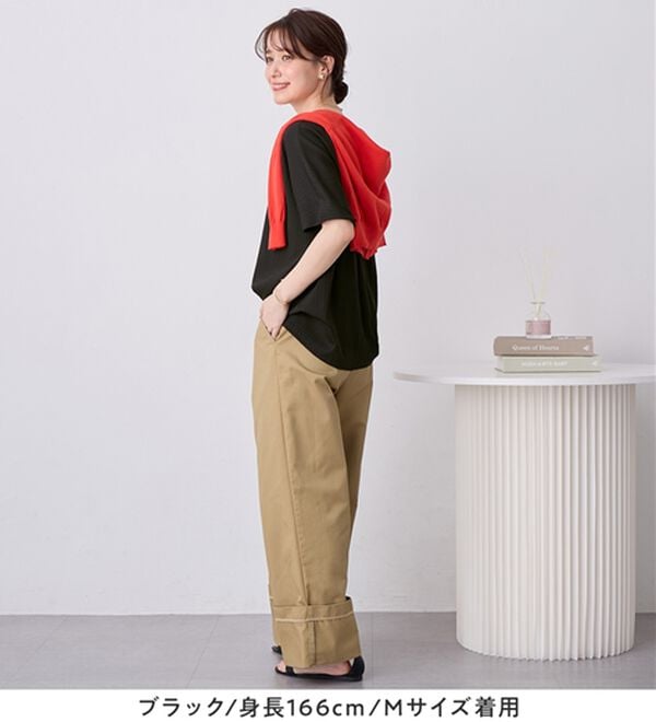 Viola e Viola（ヴィオラ エ ヴィオラ）の「ひんやり多機能ランダムテレコドルマントップス（カットソー）」｜詳細画像