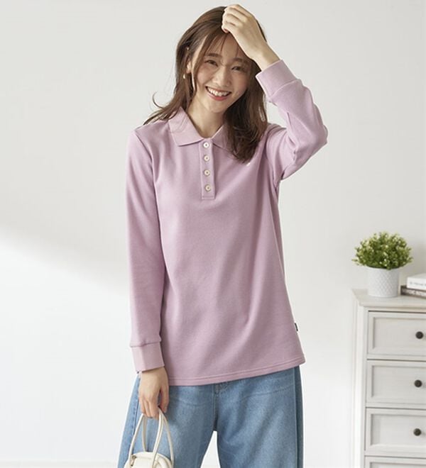 BELLUNA（ベルーナ）の「【ＰＯＬＯ　ＢＣＳ】裏起毛かのこポロシャツ（ポロシャツ）」｜詳細画像