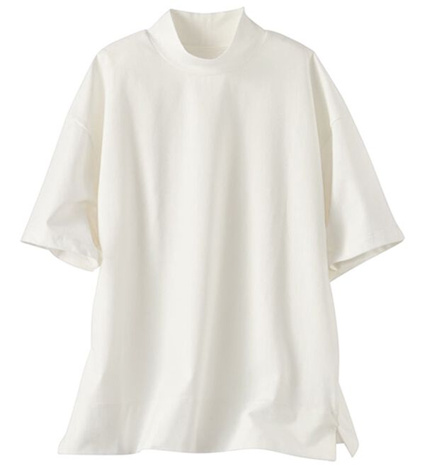 BELLUNA（ベルーナ）の「≪ＨｕｇＲｅａｍコットンＣｏｏｌ≫ひんやりハイネックプルオーバー（カットソー）」｜詳細画像