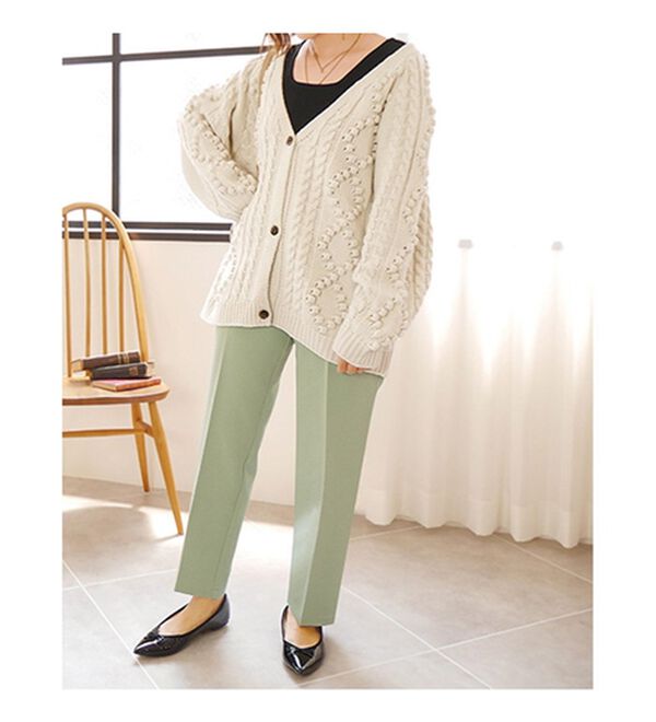 GeeRA（ジーラ）の「ポケットフリル付テーパードパンツ（フルレングスパンツ）」｜詳細画像