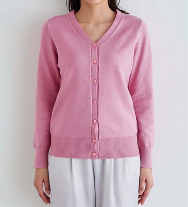 Pierrot（ピエロ）の「【Ｍ～３Ｌ】ふんわり質感プレミアムカシミヤタッチカーディガン（ニットカーディガン）」｜詳細画像