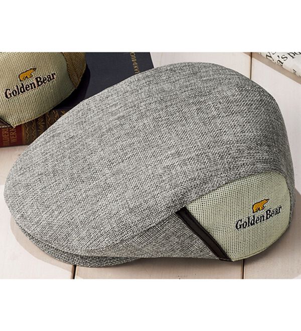 「＜ゴールデンベア＞洗える！天然ライクなダンディハット（メンズ帽子）」｜ハンチンググレー