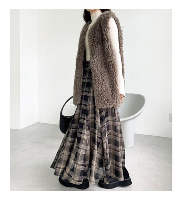 GeeRA（ジーラ）の「切替フレアーロングスカート（ロングスカート）」｜詳細画像