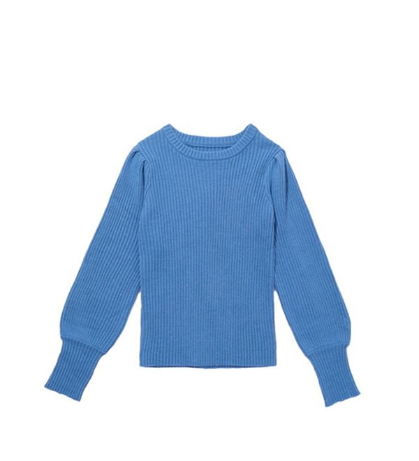 GeeRA（ジーラ）の「パフスリーブ袖ボタン着回しリブニット（ニット・セーター）」｜詳細画像