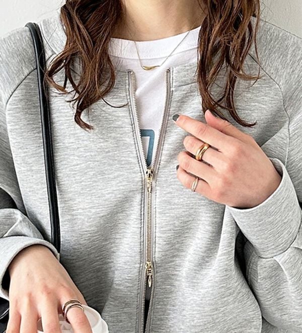 GeeRA（ジーラ）の「前後２ＷＡＹダブルジップスウェット（カットソー）」｜詳細画像