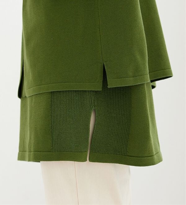 BELLUNA（ベルーナ）の「前後２ｗａｙベスト付ニットアンサンブル（アンサンブル）」｜詳細画像