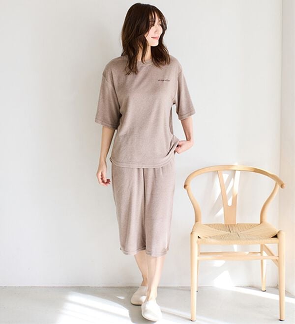 LAVIENNE（ラヴィエンヌ）の「【着るタオル】サラッと気持ちいい！パイルパジャマ（パジャマ・ルームウェア）」｜詳細画像