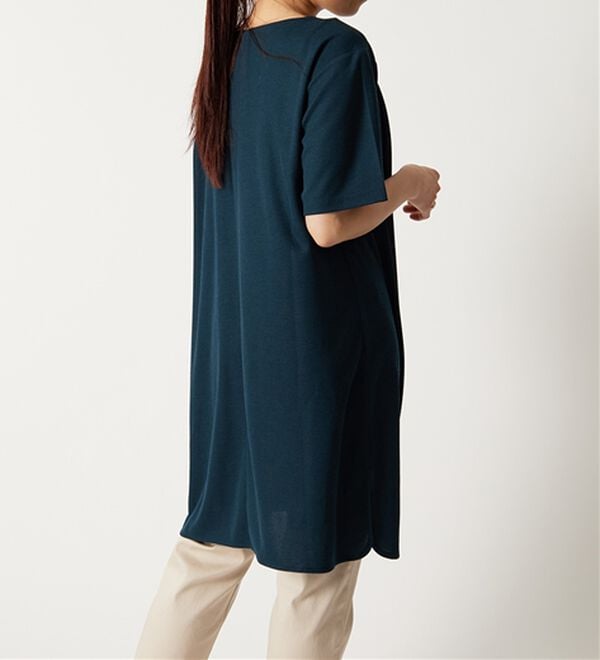 BELLUNA（ベルーナ）の「【接触冷感】かのこ素材タックデザインチュニックワンピース（その他ワンピース）」｜詳細画像