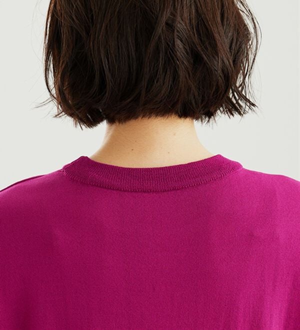 BELLUNA（ベルーナ）の「【快適Ｌａｂ．】Tシャツより上品！ひんやり洗えるニットＴ（ニット・セーター）」｜詳細画像