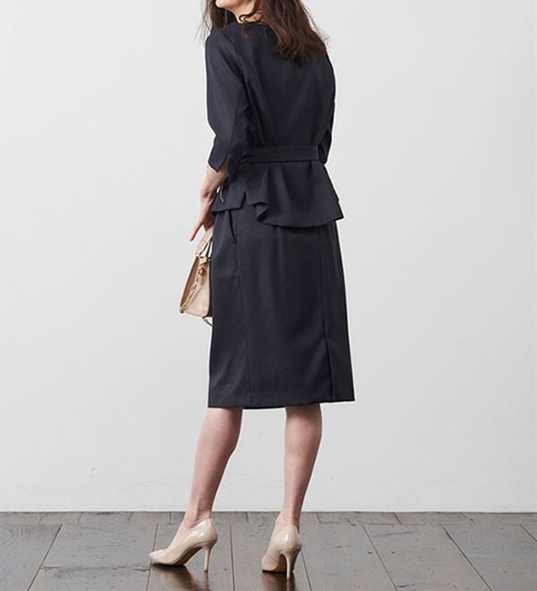 RANAN（ラナン）の「洗える！７分袖女っぷりセットアップ（スカートスーツ）」｜詳細画像