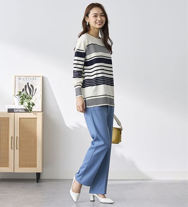 BELLUNA（ベルーナ）の「きれいめベイカーストレートパンツ（フルレングスパンツ）」｜詳細画像