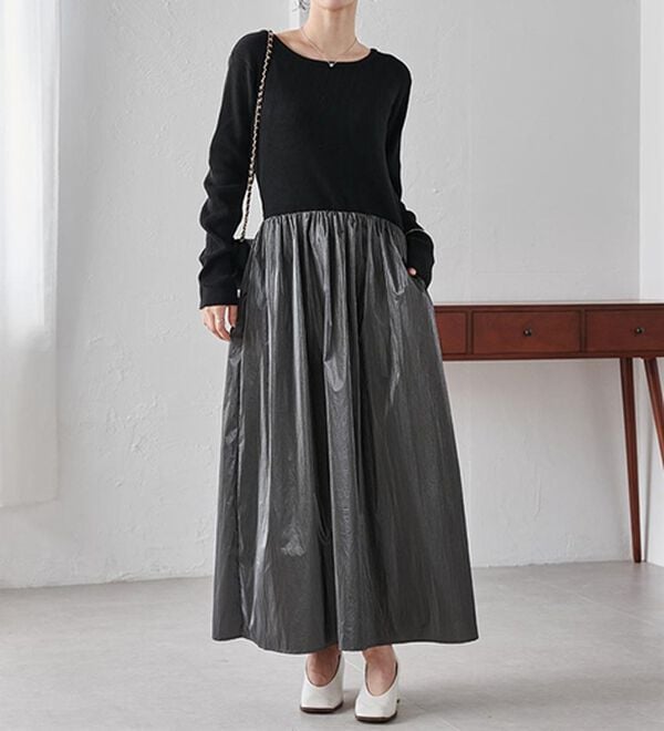 RANAN（ラナン）の「ニットドッキングワンピース（ドッキングワンピース）」｜詳細画像