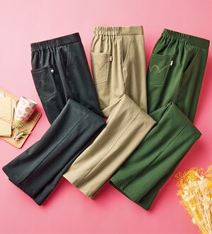 ルフラン（ルフラン）の「【３本組】キレイめが叶う綿混パンツ（フルレングスパンツ）」｜3本組