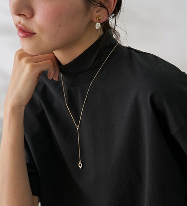 BELLUNA（ベルーナ）の「≪ＨｕｇＲｅａｍコットンＣｏｏｌ≫ひんやりハイネックプルオーバー（カットソー）」｜詳細画像