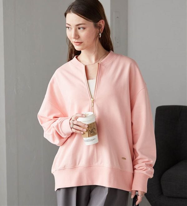 RANAN（ラナン）の「フロントハーフジップスウェット（トレーナー・スウェット）」｜詳細画像