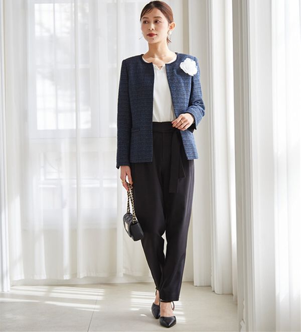 RANAN（ラナン）の「【４点セット】洗える！選べるボトムスーツセット（パンツスーツ）」｜詳細画像