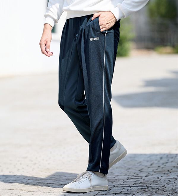 「【３本組】＜ケー・スイス＞吸汗速乾！ワッフルジャージパンツ（メンズフルレングスパンツ）」｜詳細画像