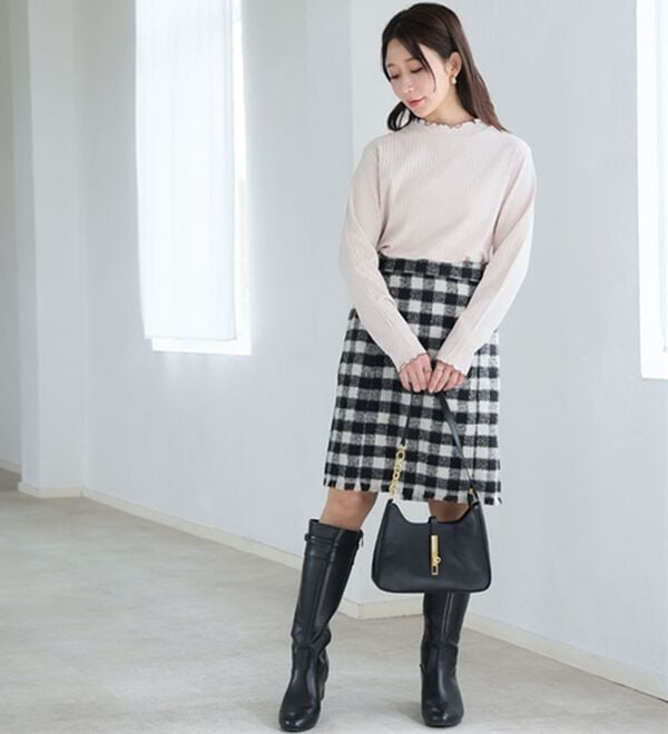 A HAPPY MARILYN（アハッピーマリリン）の「【Ｌ～８Ｌ】綿タッチで極上の着心地、選べるテレコリブトップス。（カットソー）」｜詳細画像