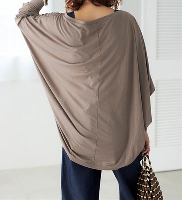 GeeRA（ジーラ）の「接触冷感！ドルマンカットソーカーディガン（ニットカーディガン）」｜詳細画像