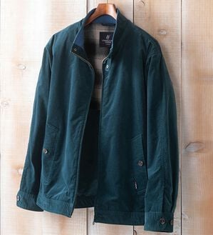 「＜コムルヴァン・オム＞ストレッチコーデュロイ上品ブルゾン（メンズブルゾン）」｜コバルト