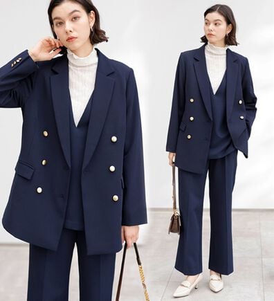 GeeRA（ジーラ）の「【入卒式/セレモニー】着回しベスト＆ジャケットセットスーツ（パンツスーツ）」