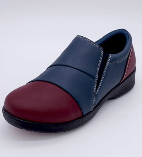 BELLUNA（ベルーナ）の「ゆったり５Ｅ配色美的ラインシューズ（スリッポン）」｜詳細画像