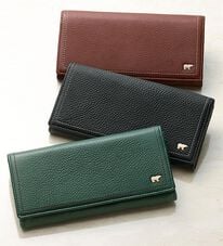 「＜ゴールデンベア＞卓越した手触りディアスキン長財布（メンズ財布・パスケース）」