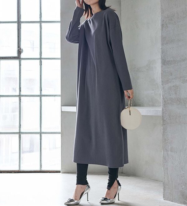 RANAN（ラナン）の「【レギンス付】＜ＢＣ＞綿１００％オーバーシルエットワンピース（その他ワンピース）」｜詳細画像