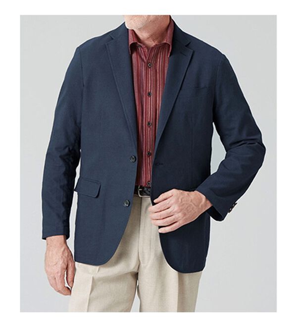 「＜ダンロップ・リファインド＞綿麻テーラードジャケット（メンズジャケット）」｜詳細画像