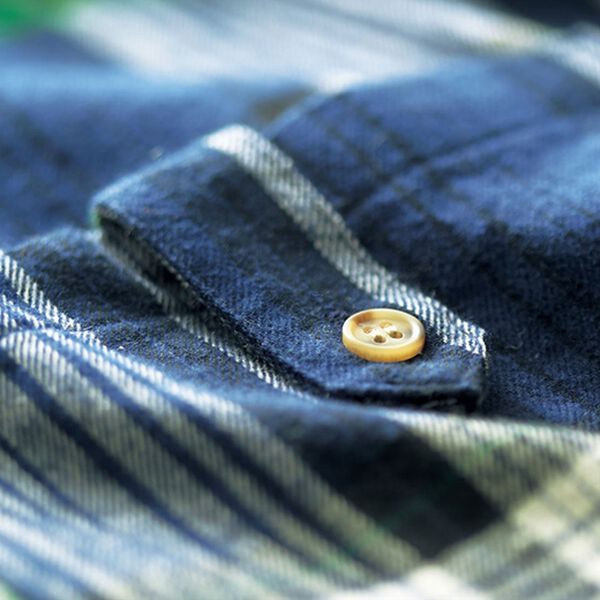 BELLUNA（ベルーナ）の「綿１００％起毛チェック柄かっぽうシャツ（パジャマ・ルームウェア）」｜詳細画像