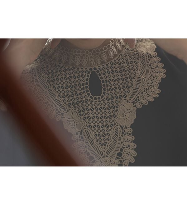 BELLUNA（ベルーナ）の「配色レース使い華やかチュニック（チュニック）」｜詳細画像