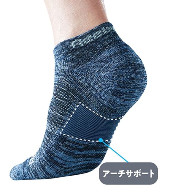 「【４足組】＜リーボック＞多機能スニーカーソックス（メンズ靴下・タイツ）」｜詳細画像