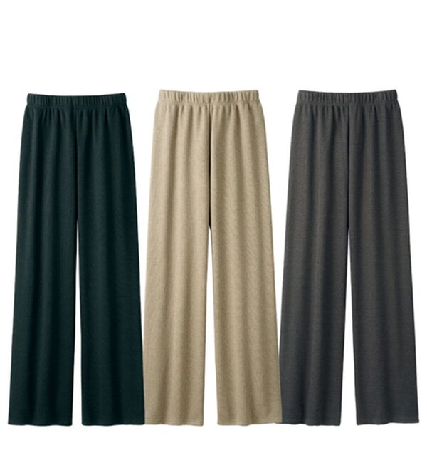 ルフラン（ルフラン）の「【３本組】すとんと落ちるリラクシーパンツ（その他パンツ）」｜3本組