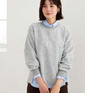 BELLUNA（ベルーナ）の「花柄ふくれジャカードプルオーバー（カットソー）」｜詳細画像
