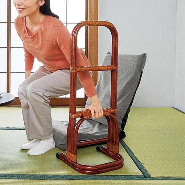 「籐つかまり立ちステッキ（シニア・生活サポート）」｜詳細画像