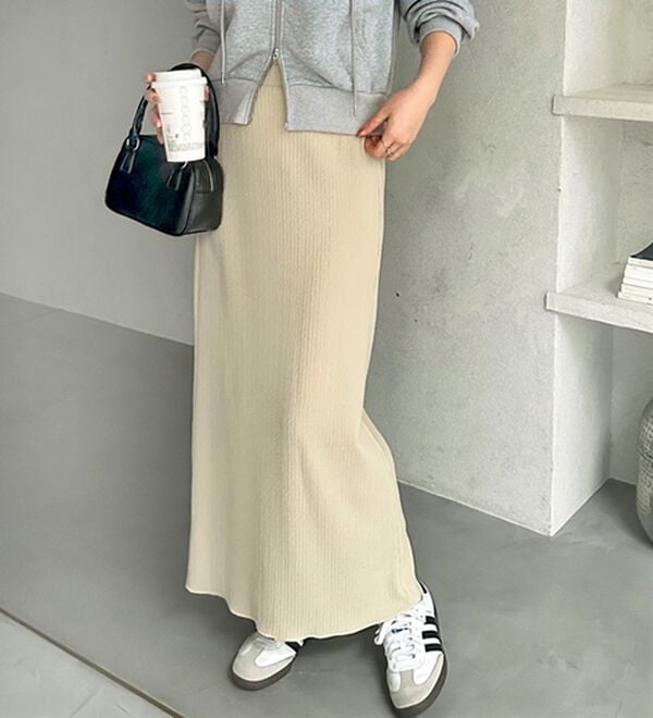 GeeRA（ジーラ）の「セルフカット美脚魅せタイトスカート（ロングスカート）」｜詳細画像