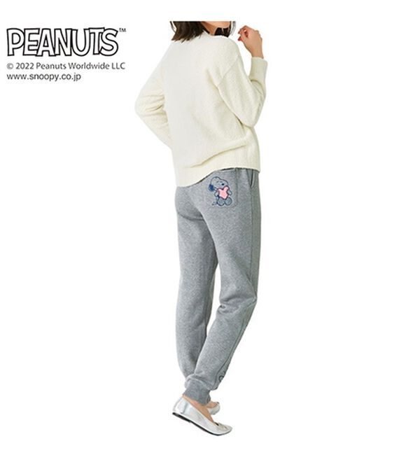 LAVIENNE（ラヴィエンヌ）の「スヌーピー裏起毛ボトムス（その他パンツ）」｜詳細画像