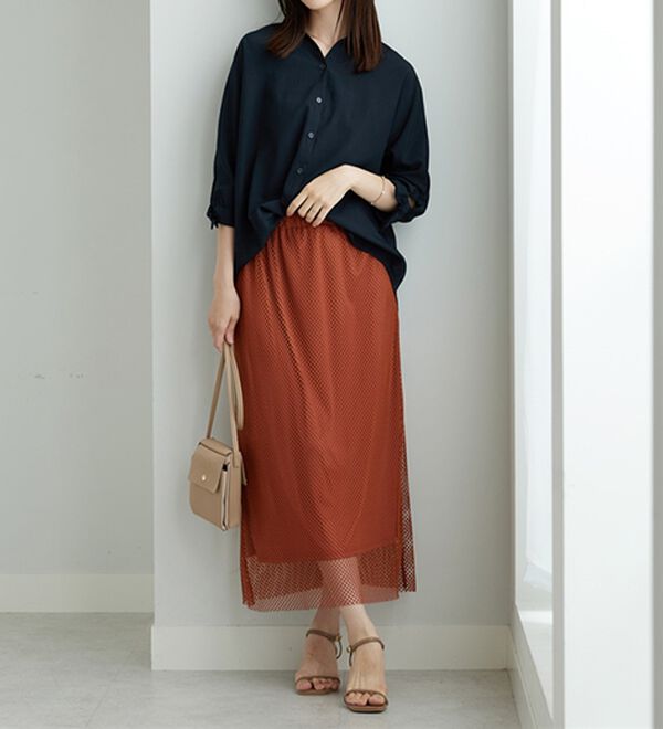 BELLUNA（ベルーナ）の「イージーケア！袖リボンシャツチュニック（チュニック）」｜詳細画像