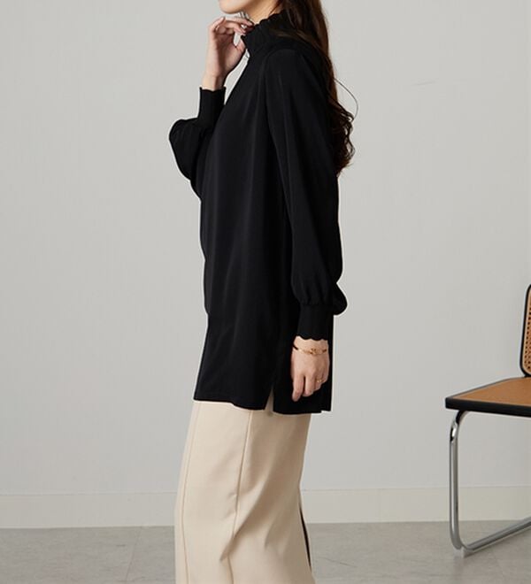 BELLUNA（ベルーナ）の「リブニット使いチュニック（チュニック）」｜詳細画像