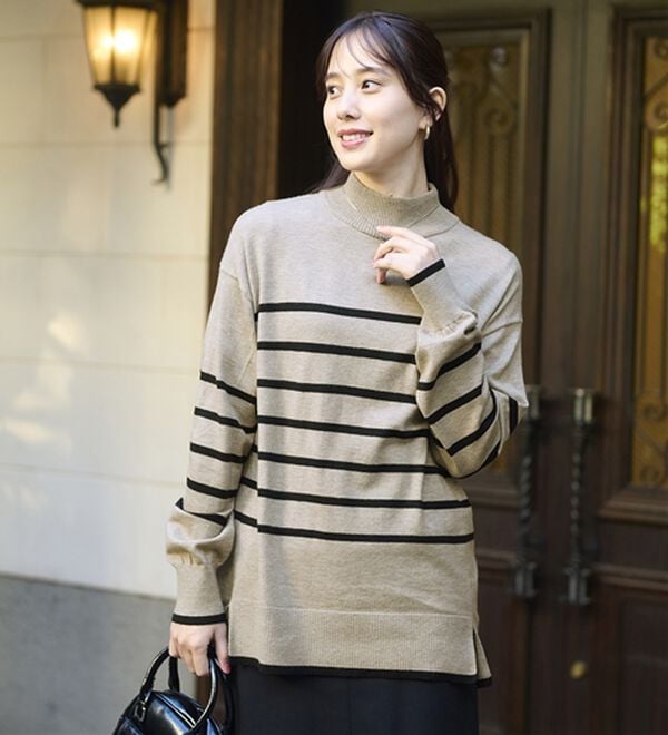 BELLUNA（ベルーナ）の「＜極み編＞肌心地ふんわりハイネックニット（ニット・セーター）」｜詳細画像