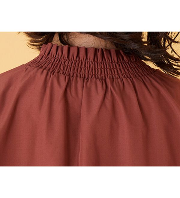 BELLUNA（ベルーナ）の「衿＆袖シャーリング使いブラウス（ブラウス）」｜詳細画像