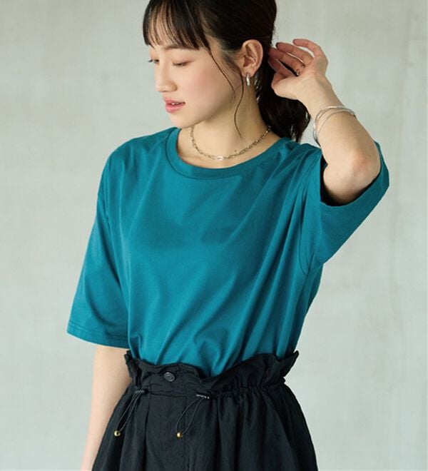 BELLUNA（ベルーナ）の「ヒンヤリ！綿１００％大人顔サマ見えＴシャツ（Tシャツ）」｜詳細画像