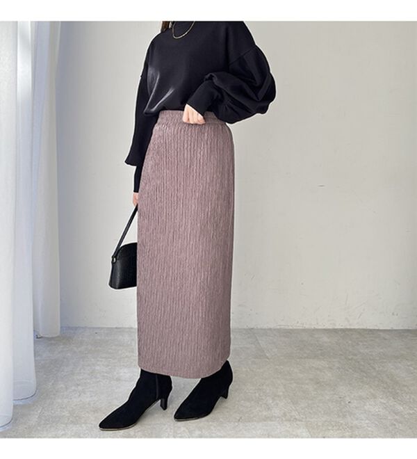 GeeRA（ジーラ）の「ストライプジャカードタイトスカート（ロングスカート）」｜詳細画像