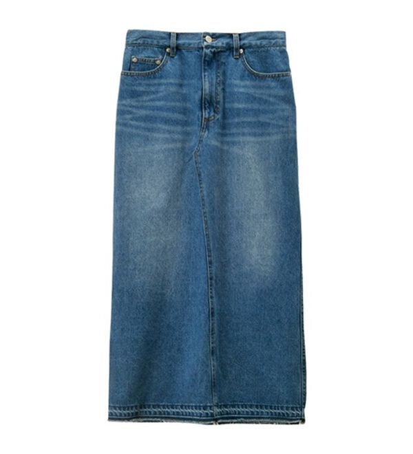 GeeRA（ジーラ）の「バックスリットデニムロングスカート（ロングスカート）」｜詳細画像