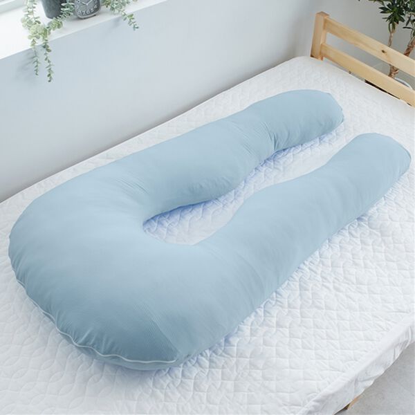 もちもち冷感包み込まれる幸せU字抱き枕＜マタニティ枕として・お昼寝  