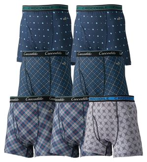 「≪ＴＶ限定★≫＜クロコダイル＞革新設計！爽快ボクサーパンツ（メンズボクサーパンツ）」｜柄タイプ7枚組